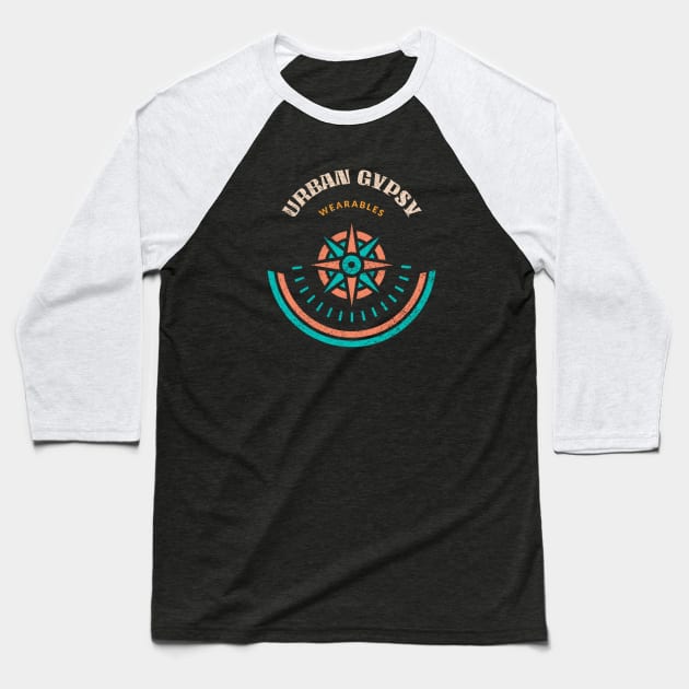 Urban Gypsy Wearables – Compass Baseball T-Shirt by Urban Gypsy Designs